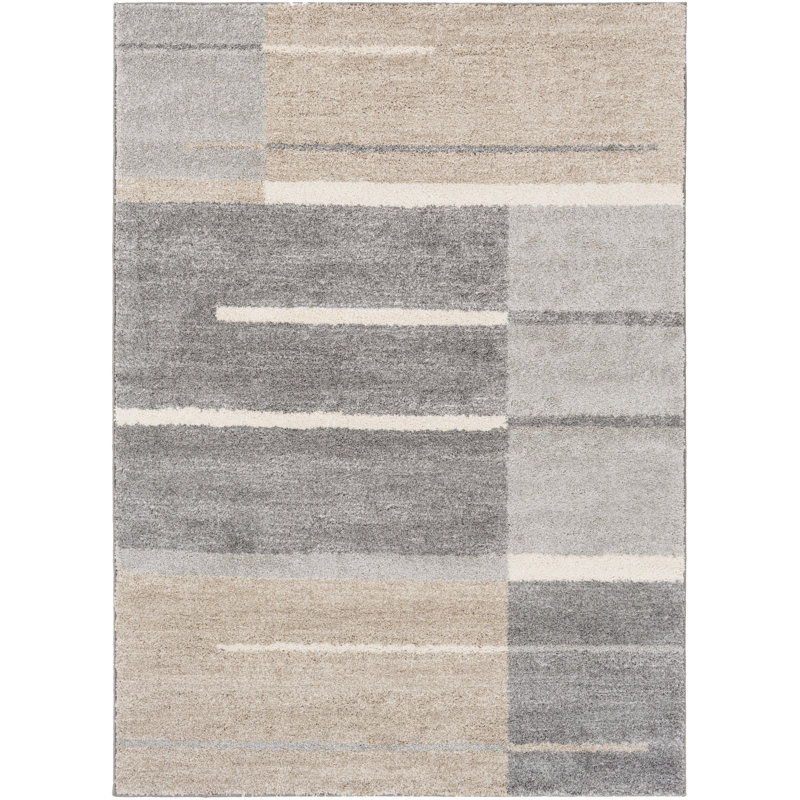 Oliver Edmeston Geometric Gray/Taupe Area Rug & Reviews Wayfair